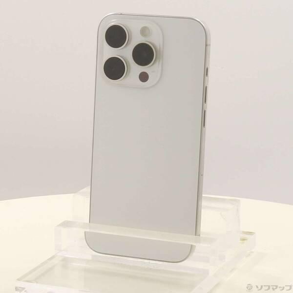 〔中古〕Apple(アップル) iPhone15 Pro 256GB ホワイトチタニウム MTUD3J／A SIMフリー〔371-ud〕 | 