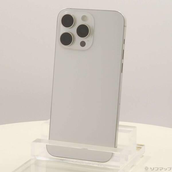 〔中古〕Apple(アップル) iPhone15 Pro Max 256GB ホワイトチタニウム MU6Q3J／A SIMフリー〔198-ud〕 | 