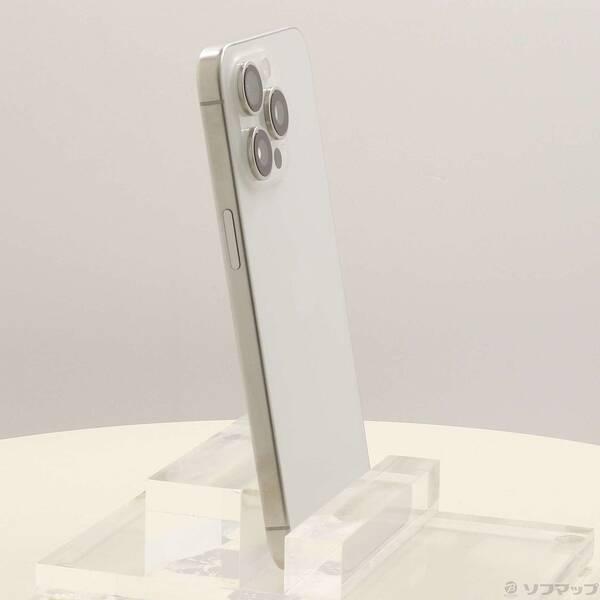 〔中古〕Apple(アップル) iPhone15 Pro Max 256GB ホワイトチタニウム MU6Q3J／A SIMフリー〔198-ud〕 |  | 03