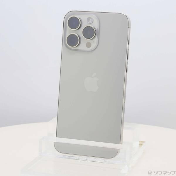 〔中古〕Apple(アップル) iPhone15 Pro Max 256GB ナチュラルチタニウム MU6R3J／A SIMフリー〔305-ud〕 | 