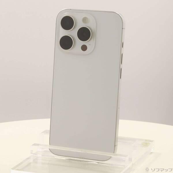 〔中古〕Apple(アップル) iPhone15 Pro 128GB ホワイトチタニウム MTU83J／A SIMフリー〔258-ud〕 | 