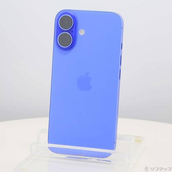 〔中古〕Apple(アップル) iPhone16 128GB ウルトラマリン MYDU3J／A SIMフリー〔377-ud〕 | 