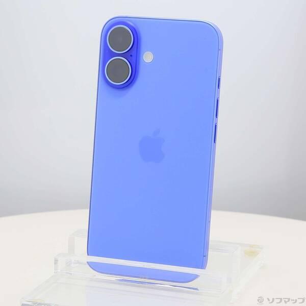 〔中古〕Apple(アップル) iPhone16 128GB ウルトラマリン MYDU3J／A SIMフリー〔276-ud〕 | 