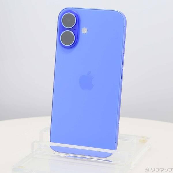 〔中古〕Apple(アップル) iPhone16 128GB ウルトラマリン MYDU3J／A SIMフリー〔276-ud〕 | 