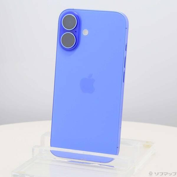 〔中古〕Apple(アップル) iPhone16 128GB ウルトラマリン MYDU3J／A SIMフリー〔269-ud〕 | 