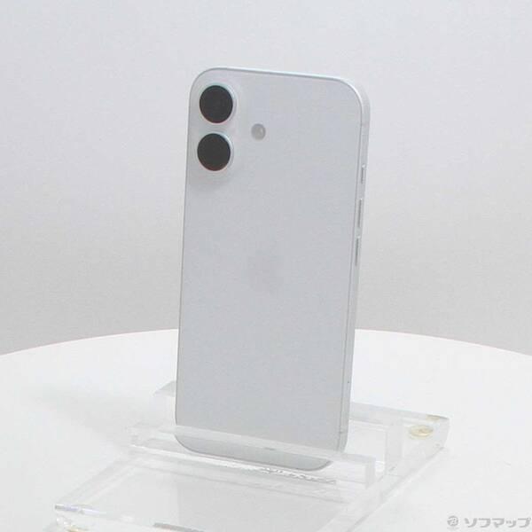 〔中古〕Apple(アップル) iPhone16 128GB ホワイト MYDR3J／A SIMフリー〔368-ud〕 | 