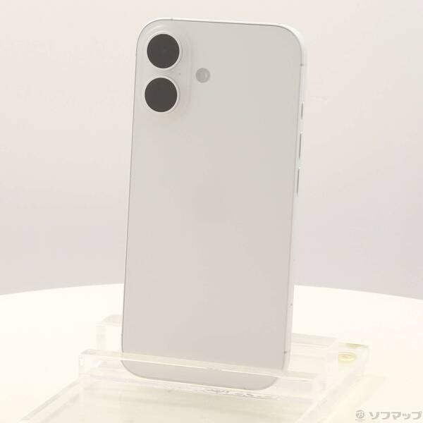 〔中古〕Apple(アップル) iPhone16 128GB ホワイト MYDR3J／A SIMフリー〔348-ud〕 | 