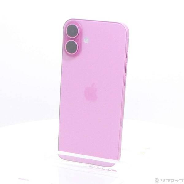 〔中古〕Apple(アップル) iPhone16 Plus 128GB ピンク MXVD3J／A SIMフリー〔295-ud〕 | 