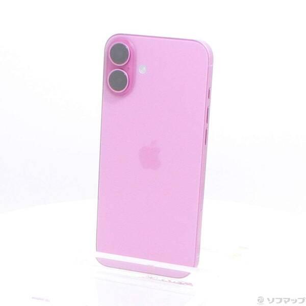 〔中古〕Apple(アップル) iPhone16 Plus 128GB ピンク MXVD3J／A SIMフリー〔262-ud〕 | 