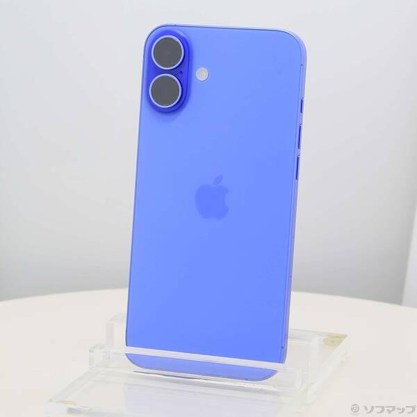 〔中古〕Apple(アップル) iPhone16 Plus 128GB ウルトラマリン MXVE3J／A SIMフリー〔262-ud〕 | 