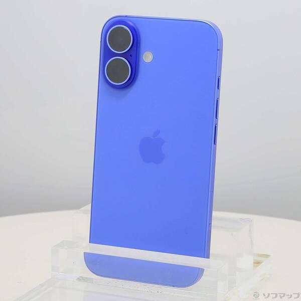 〔中古〕Apple(アップル) iPhone16 128GB ウルトラマリン MYDU3J／A SIMフリー〔371-ud〕 | 