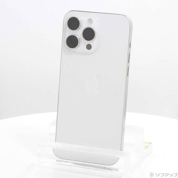 〔中古〕Apple(アップル) iPhone15 Pro Max 256GB ホワイトチタニウム MU6Q3J／A SIMフリー〔295-ud〕 | 
