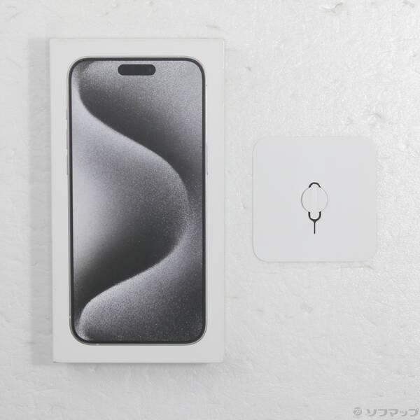 〔中古〕Apple(アップル) iPhone15 Pro Max 256GB ホワイトチタニウム MU6Q3J／A SIMフリー〔295-ud〕 |  | 04
