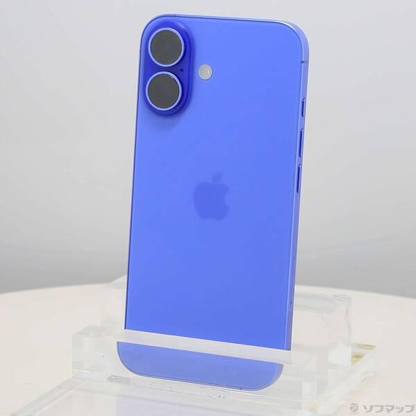 〔中古〕Apple(アップル) iPhone16 256GB ウルトラマリン MYE03J／A SIMフリー〔305-ud〕 | 
