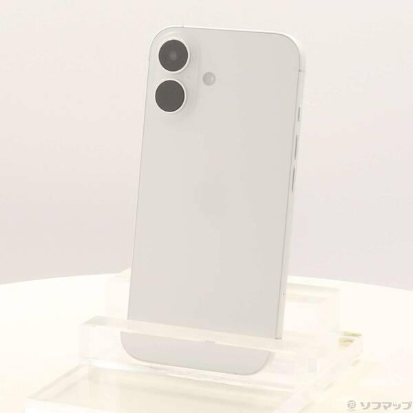 〔中古〕Apple(アップル) iPhone16 128GB ホワイト MYDR3J／A SIMフリー〔297-ud〕 | 