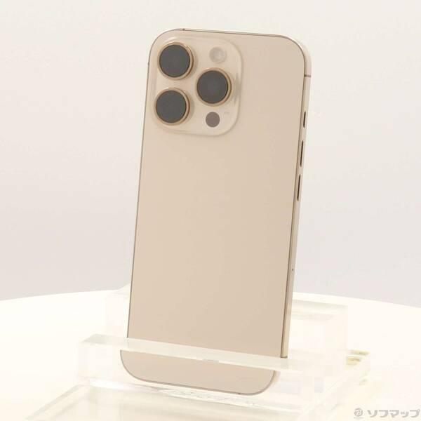 〔中古〕Apple(アップル) iPhone16 Pro 128GB デザートチタニウム MYMX3J／A SIMフリー〔377-ud〕 | 