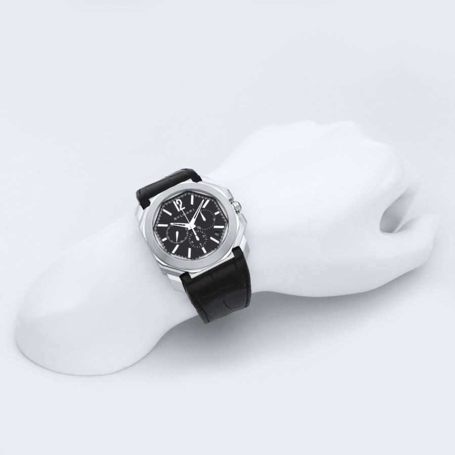 オクト ブルガリ BVLGARI メンズ 時計 Octo 自動巻 ブラック