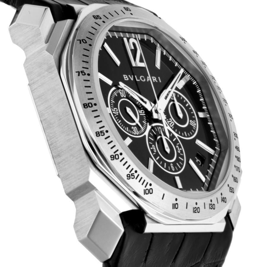オクト ブルガリ BVLGARI メンズ 時計 Octo 自動巻 ブラック
