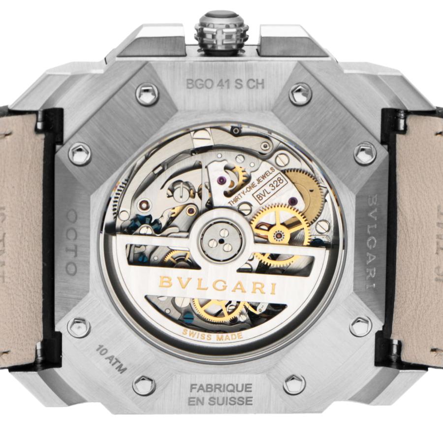 オクト ブルガリ BVLGARI メンズ 時計 Octo 自動巻 ブラック  