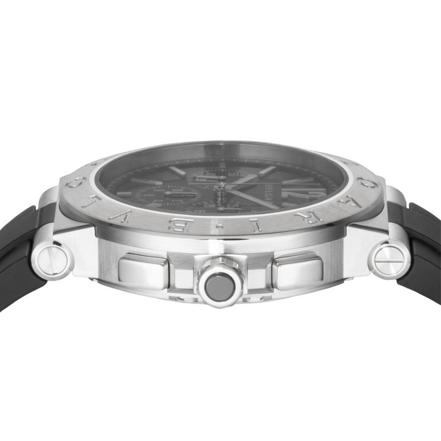 ディアゴノ ブルガリ BVLGARI メンズ 時計 Diagono 自動巻 ブラック