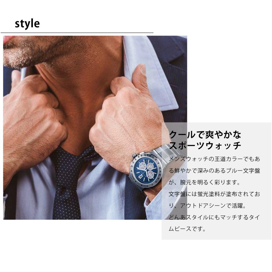 ディアゴノ ブルガリ BVLGARI メンズ 時計 Diagono 自動巻 ブルー