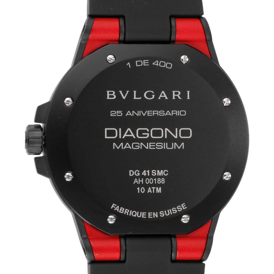 【ポイント５倍！】【ブルガリ食事券付】【OUTLET】 ブルガリ BVLGARI  メンズ 時計 Diagono ディアゴノマグネシウム 自動巻 レッド DG41C9SMCVD/SP【箱なし】｜u-stream-watch｜08