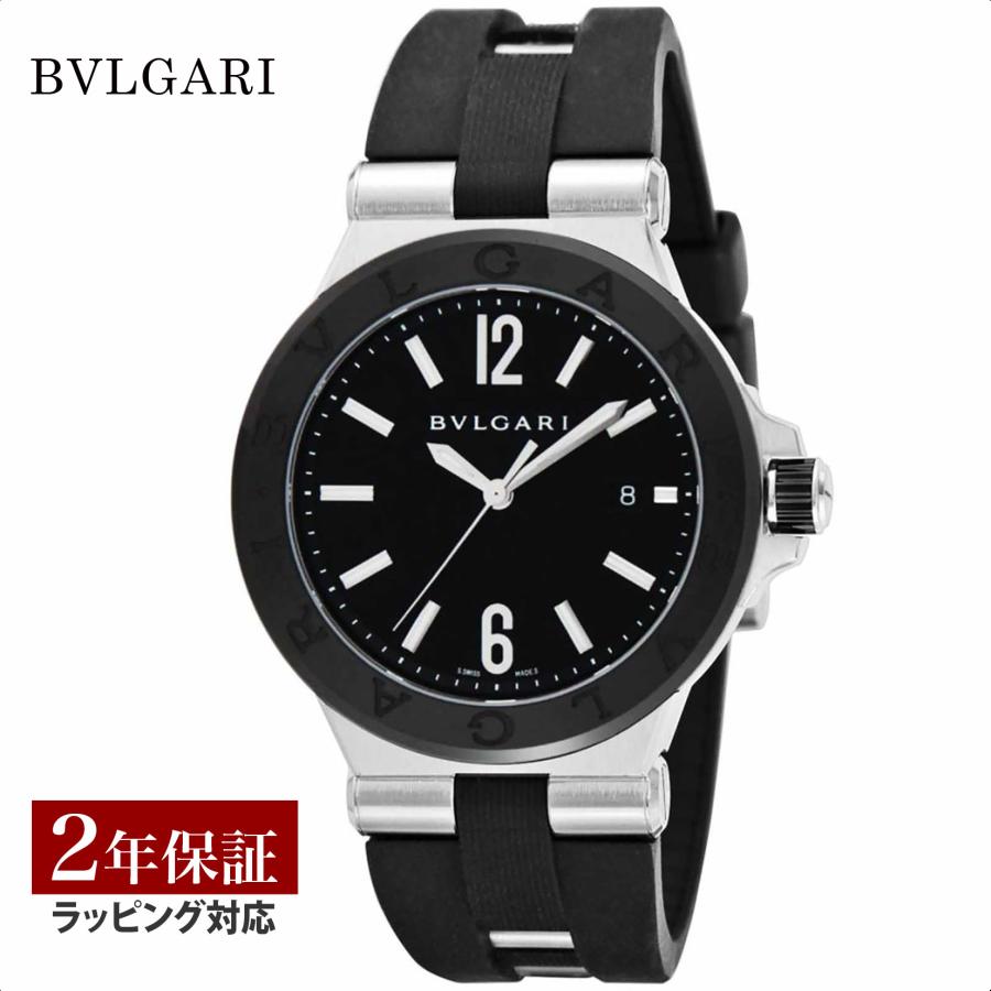 ディアゴノ ブルガリ BVLGARI メンズ 時計 Diagono 自動巻 ブラック