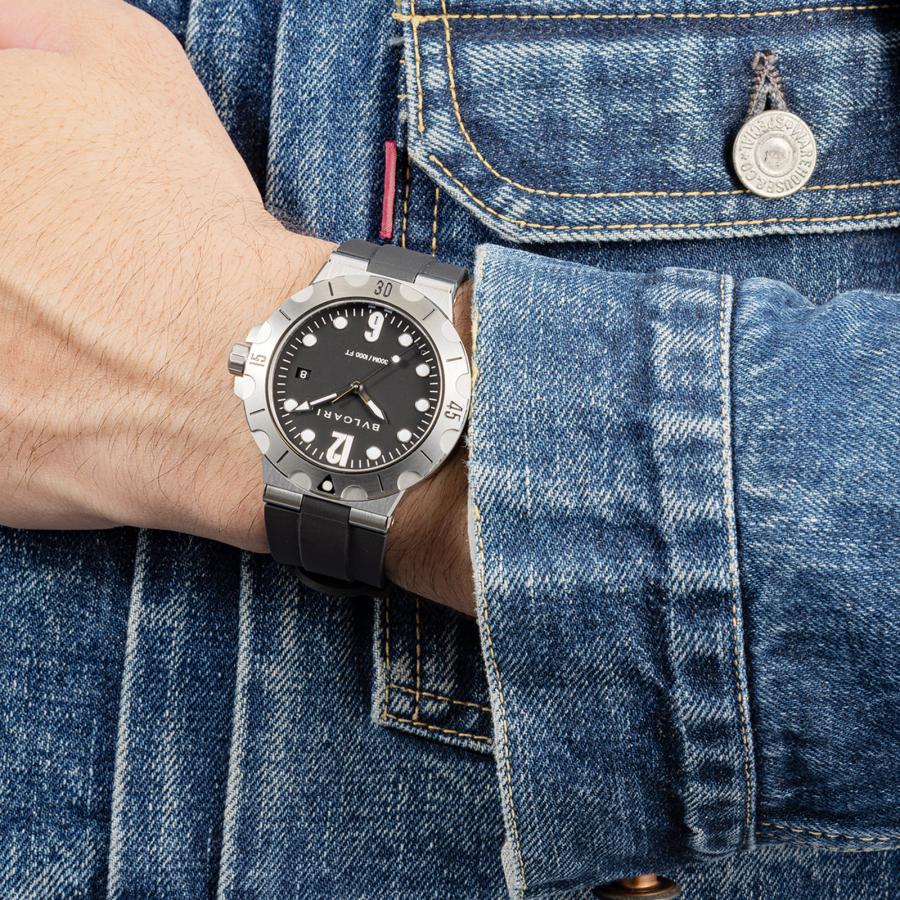 ブルガリ 腕時計 DP41BSVSD ディアゴノ ブルガリ BVLGARI メンズ 時計 Diagono 自動巻 ブラック