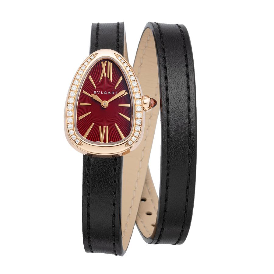 BVLGARI ブルガリ セルペンティ クォーツ レディース レッド