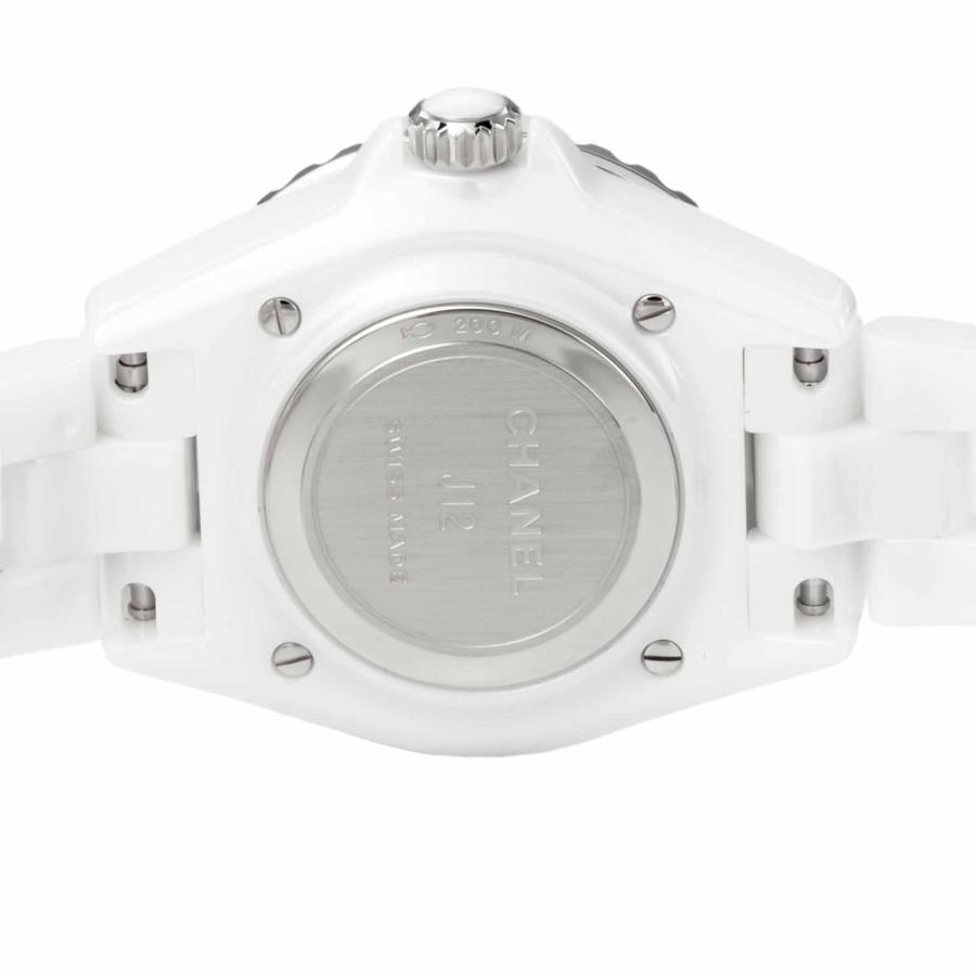 シャネル CHANEL J12 H5703 セラミック クォーツ ホワイト 12P ダイヤ レディース  時計 CHANEL（シャネル） レディース 時計 ジェイトゥエルブ J12 クォーツ