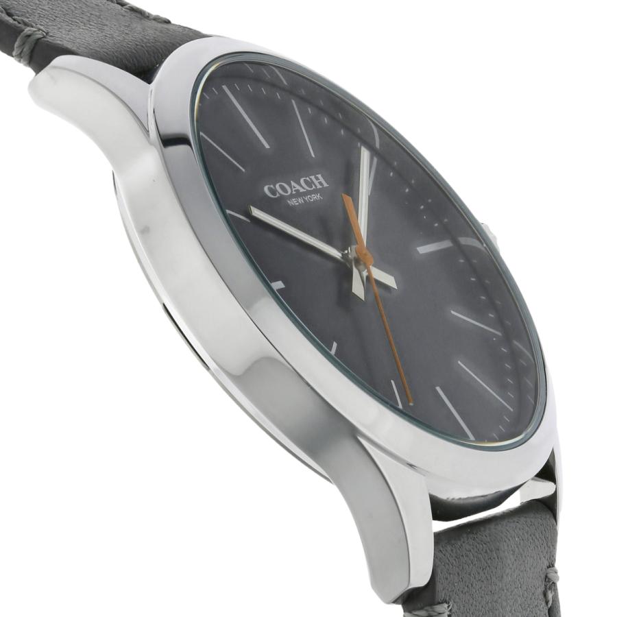 COACH / BAXTER/クォーツ腕時計/アナログ/レザー/BLK/GRY/14602414 COACH コーチ メンズ 時計 Baxter クォーツ ブラック 14602414 高級