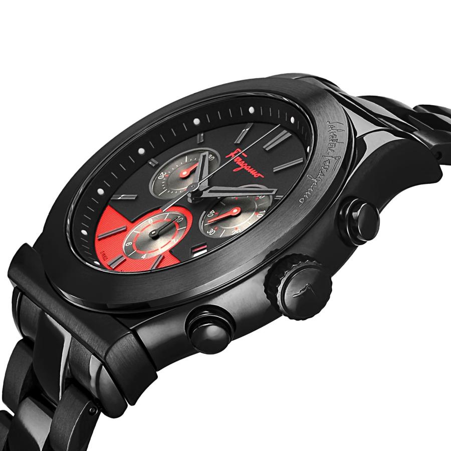 Ferragamo フェラガモ Salvatore クォーツ メンズ ブラック FFM020015 腕時計 高級 爆買の画像