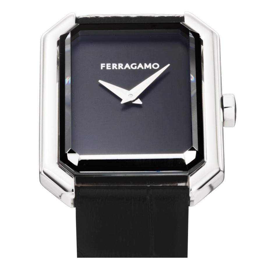 FERRAGAMO（フェラガモ） CRYSTAL TANK クォーツ レディース ブラック