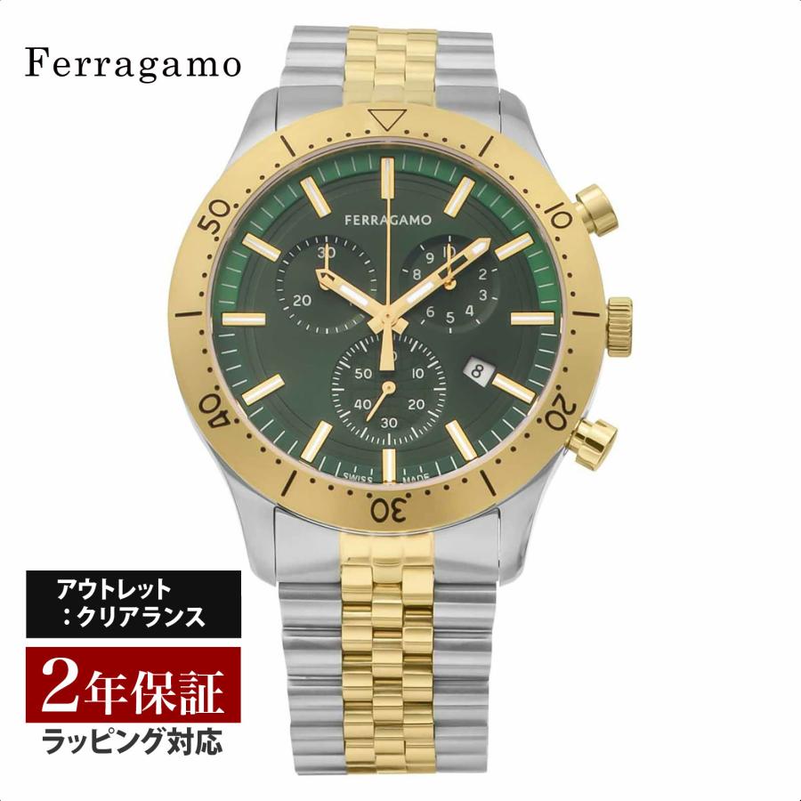 OUTLET】Ferragamo フェラガモ NEW GENT CHRONO クォーツ メンズ