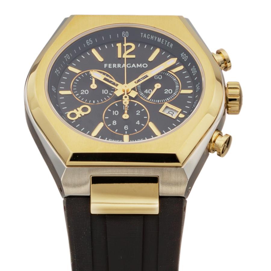 【OUTLET】 フェラガモ Ferragamo メンズ 時計 TonEAU GENT クォーツ ブラック SFUV00322 爆買の画像
