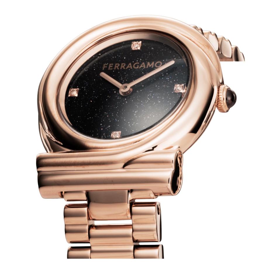 Ferragamo フェラガモ GANCINI TWISTED クォーツ レディース ネイビー SFVB00624 腕時計 高級 爆買の画像