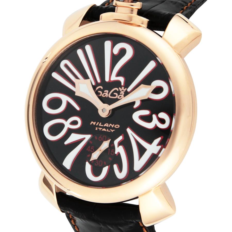 【29日は最大17倍】【OUTLET】 ガガミラノ GaGaMILANO メンズ 時計 MANUALE 48mm 手巻 ブラック 5011.12S-BLK 時計 腕時計 高級腕時計 ブランド 【展示品】｜u-stream-watch｜02