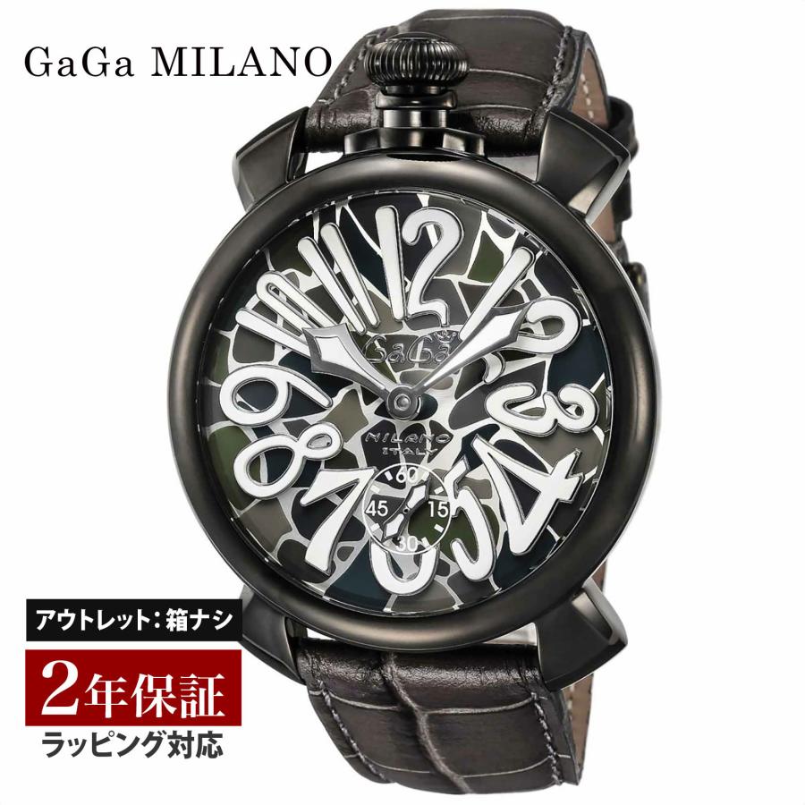 OUTLET】GaGaMILAN ガガミラノ MANUALE 48MM 手巻き メンズ モザイク