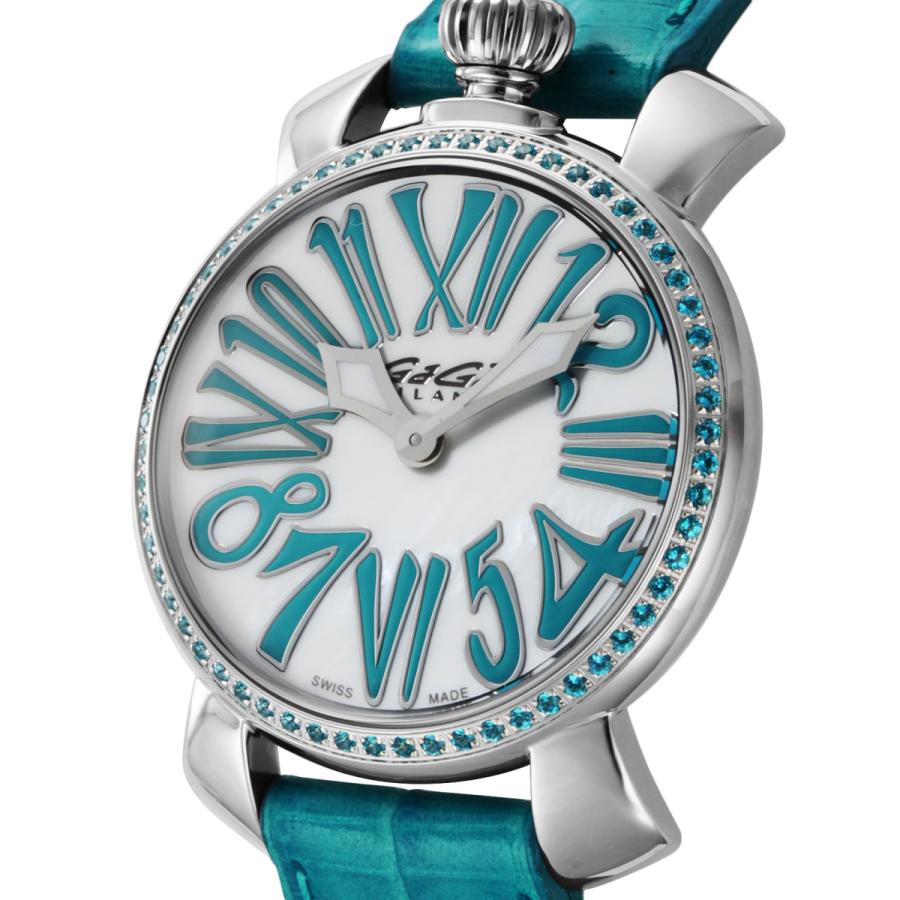 【OUTLET】 ガガミラノ GaGaMILANO レディース 時計 MANUALE 35mmSTONES クォーツ ホワイト 6025.03 時計 腕時計  ブランド 【展示品】｜u-stream-watch｜02