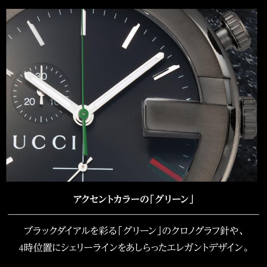 GUCCI（グッチ） メンズ 時計 G CHRONO Gクロノ クォーツ ブラック