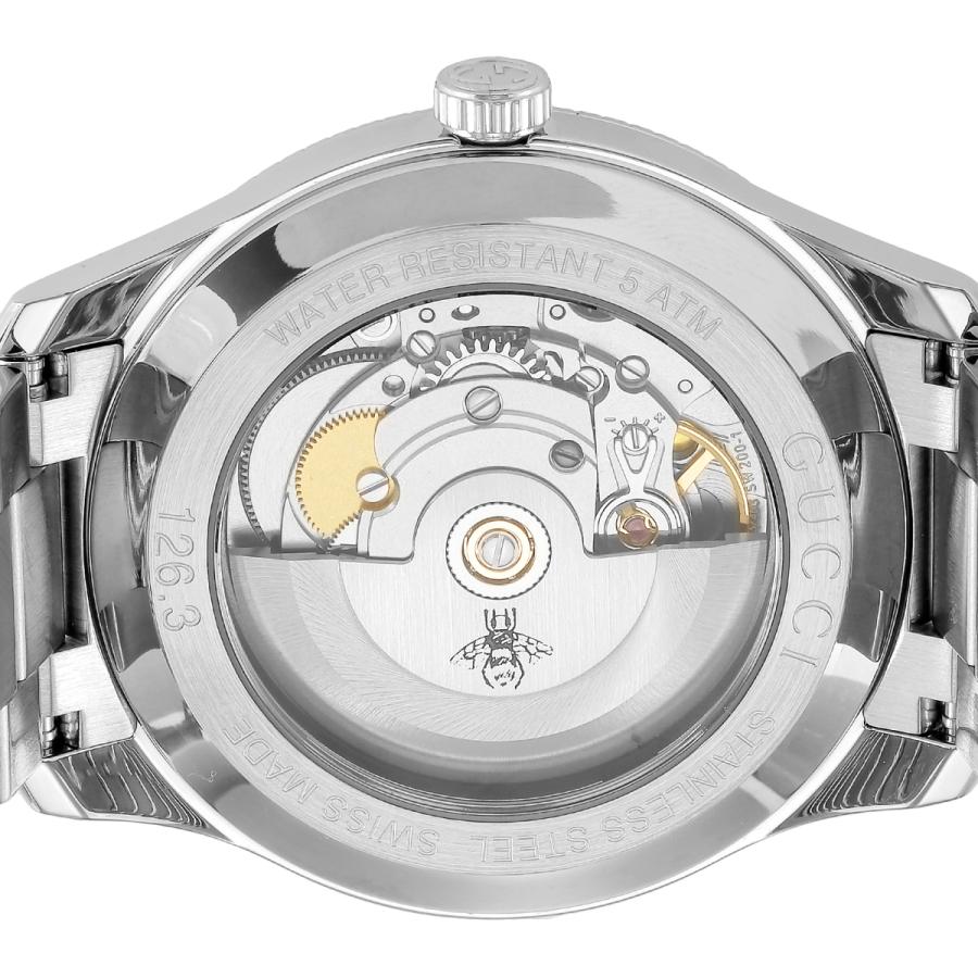グッチ GUCCI 腕時計 メンズ YA126339 自動巻き シルバー dショッピング |グッチ 時計 エリクス 40mm 自動巻き メンズ 腕時計