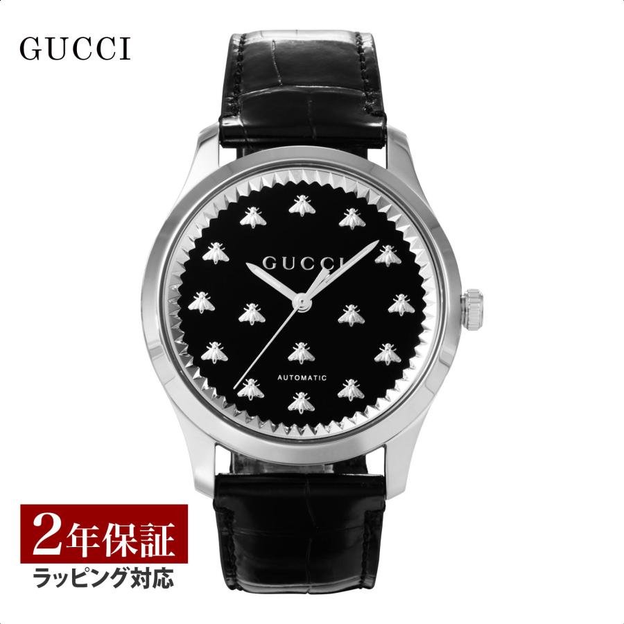 GUCCI（グッチ） G-TIMELESS 自動巻 メンズ ブラック YA126380 腕時計 