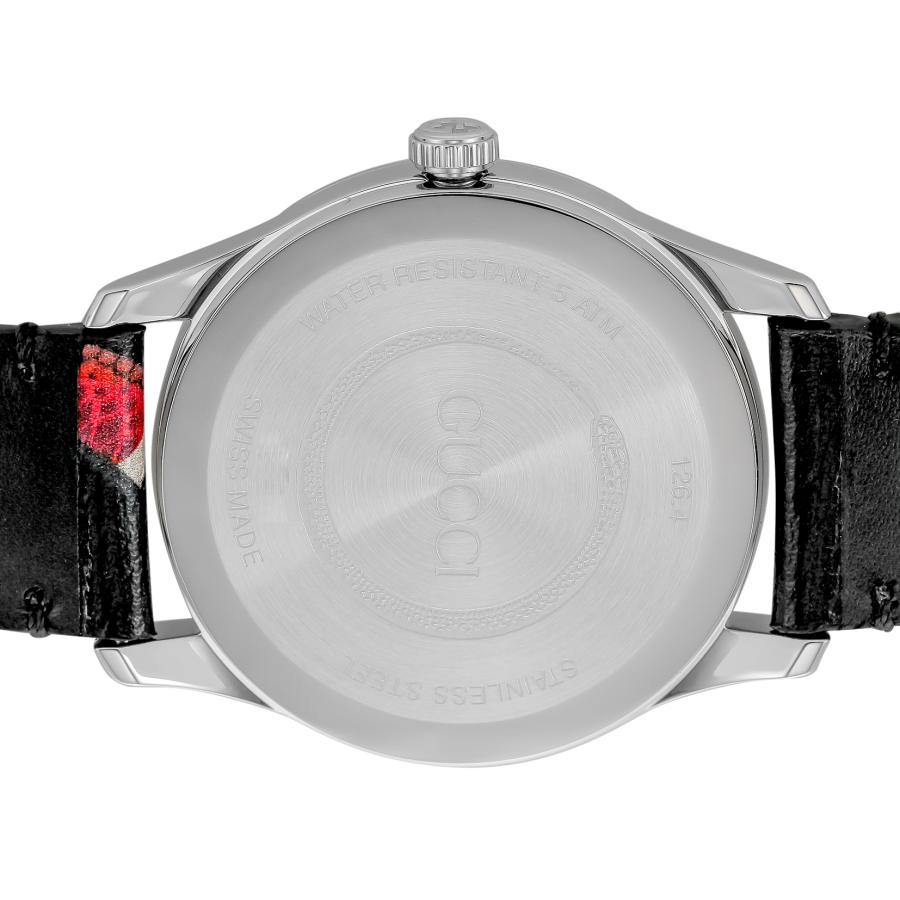 グッチ GUCCI メンズ レディース 時計 G-TIMELESS Gタイムレス クォーツ ユニセックス ブラック YA1264007A 爆買の画像