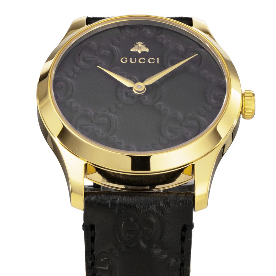 【OUTLET】 GUCCI グッチ G-TIMELESS クォーツ レディース ブラック YA1264034A 時計 高級 【箱/保証書ナシ 当店保証2年】 爆買の画像