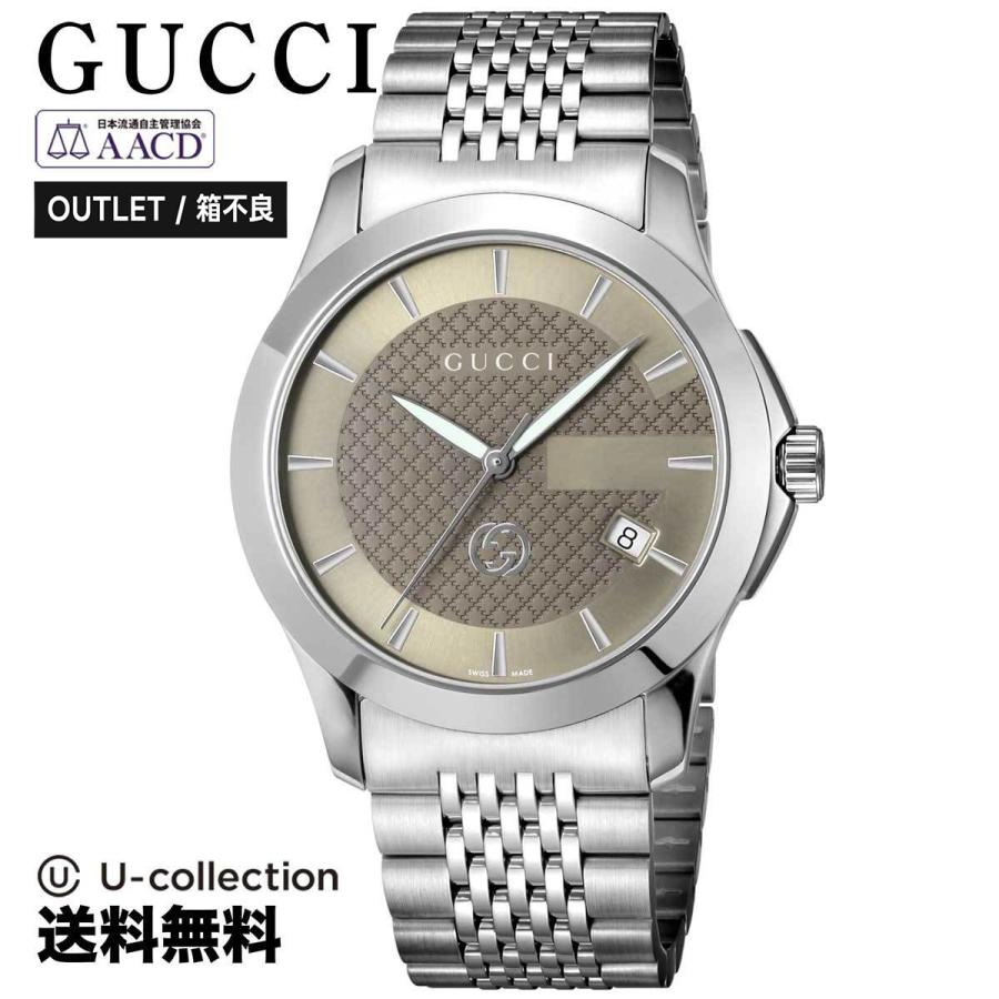 【OUTLET：BOXキズ有り】GUCCI グッチ G-TIMELESS Gタイムレス クォーツ メンズ ブラウン YA1264107 腕時計  高級腕時計 ブランド :GU-YA1264107:U-collection - 通販 - Yahoo!ショッピング