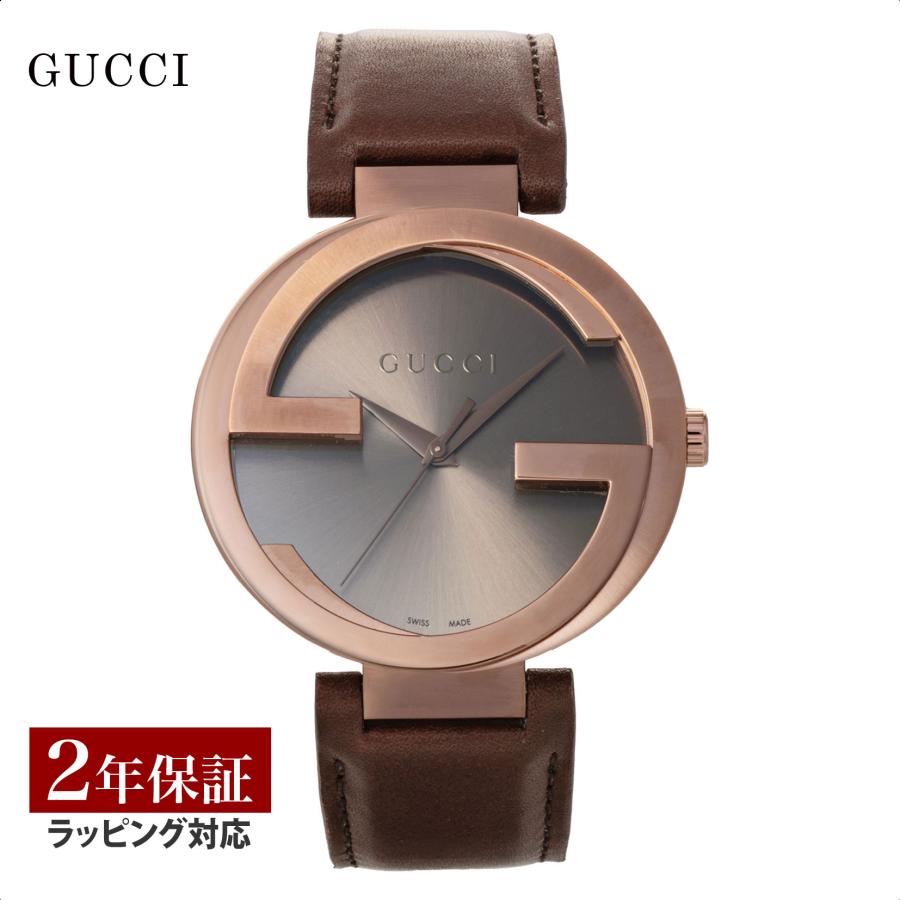 GUCCI グッチ インターロッキング クォーツ レディース ブラウン GUCCI グッチ インターロッキング クォーツ レディース ブラウン