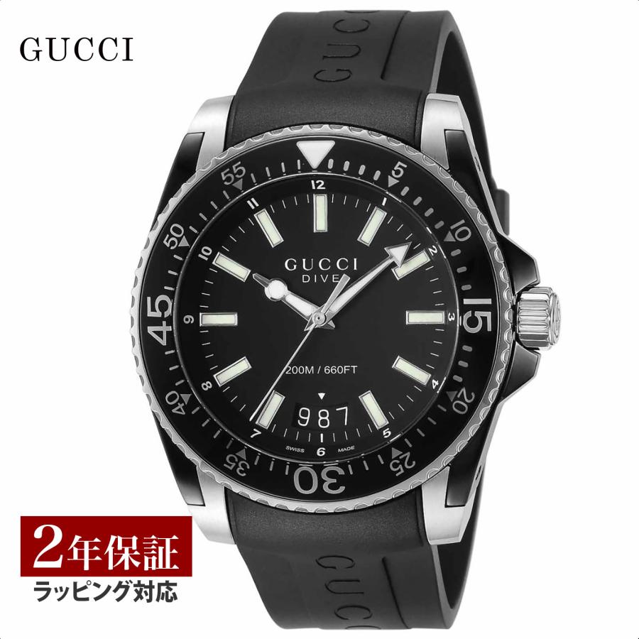 GUCCI（グッチ） メンズ 時計 DIVE ダイブ クォーツ ブラック 