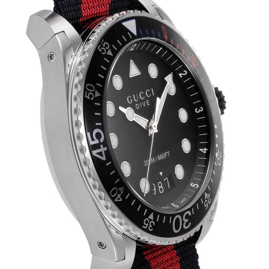 GUCCI（グッチ） メンズ 時計 DIVE ダイブ クォーツ ブラック YA136210