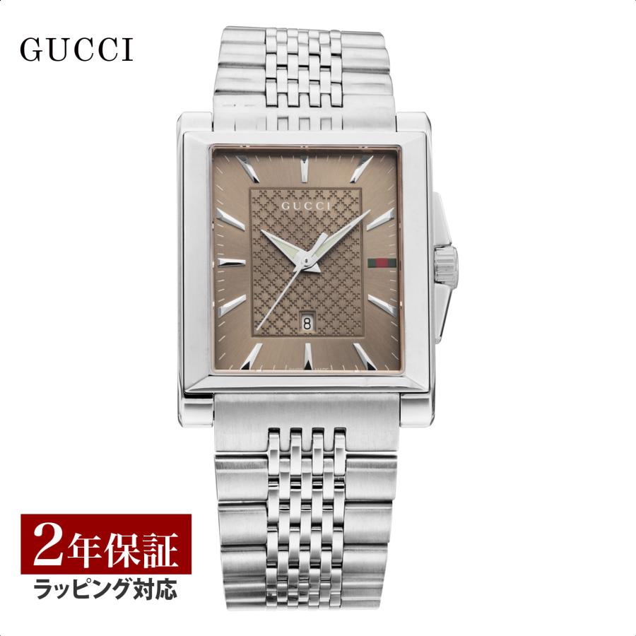 GUCCI 【10％OFFクーポン】グッチ メンズ 時計 Gレクタングル クォーツ 
