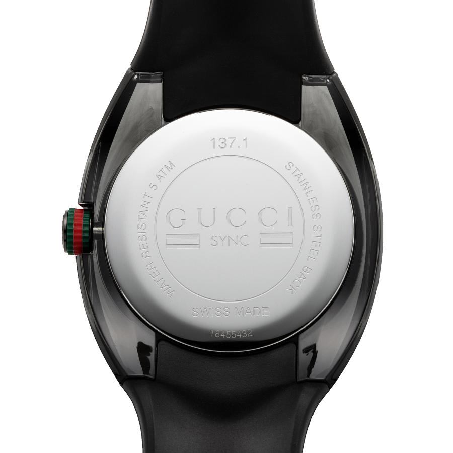 ☆GUCCI グッチ☆SYNC ブラック　クオ-ツ　腕時計YA137107A Amazon.co.jp: [グッチ] 腕時計 Watch SYNC ブラック文字盤